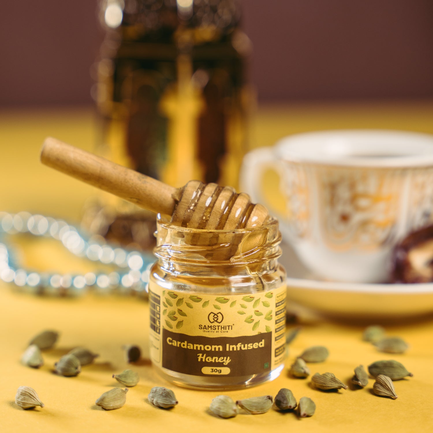 SAMSTHITI Cardamom Infused Honey