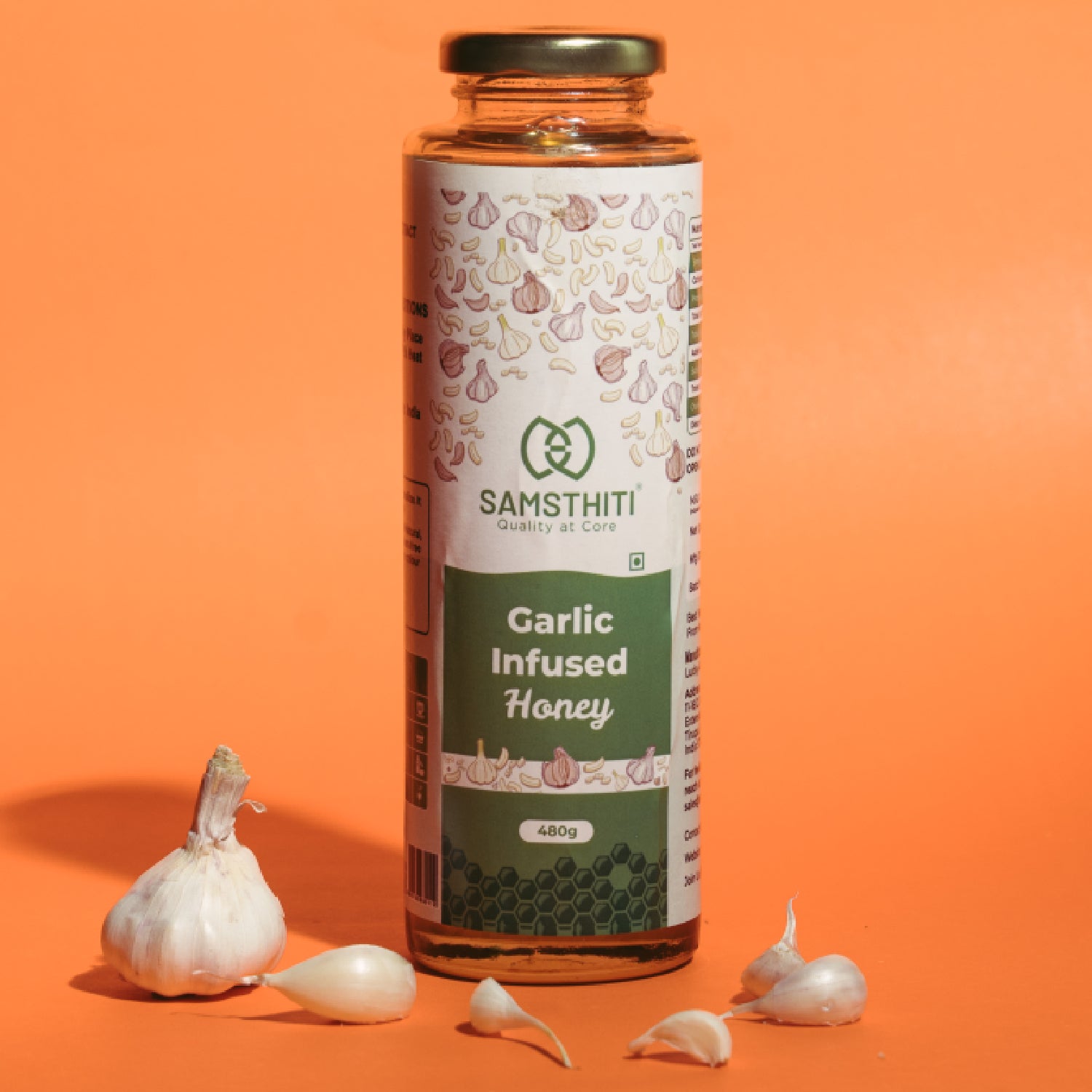 SAMSTHITI Garlic Infused Honey