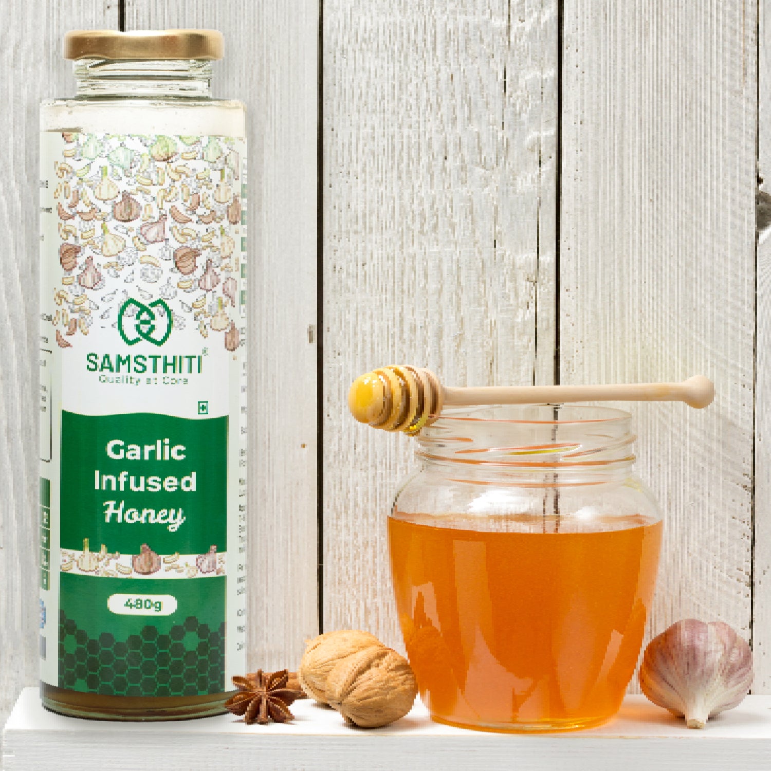 SAMSTHITI Garlic Infused Honey